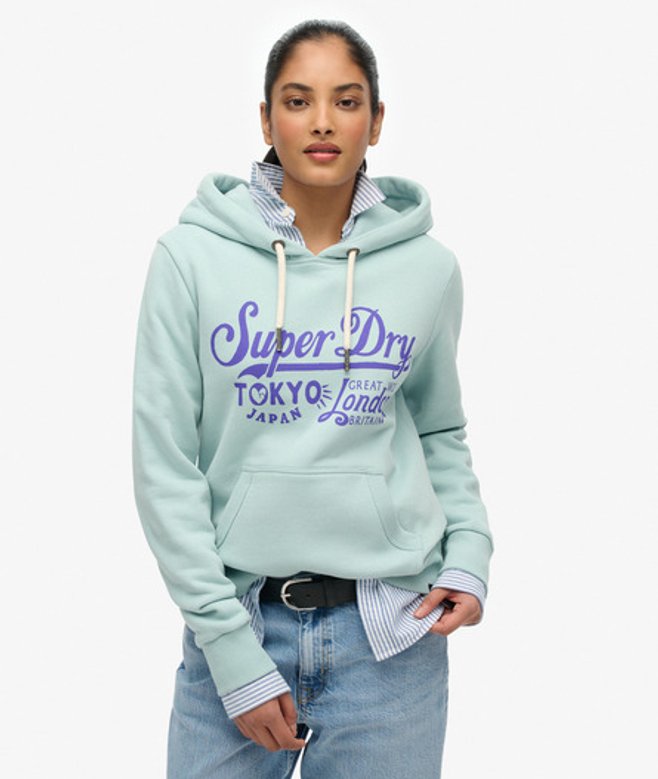 Superdry Tokyo London Hoodie Green