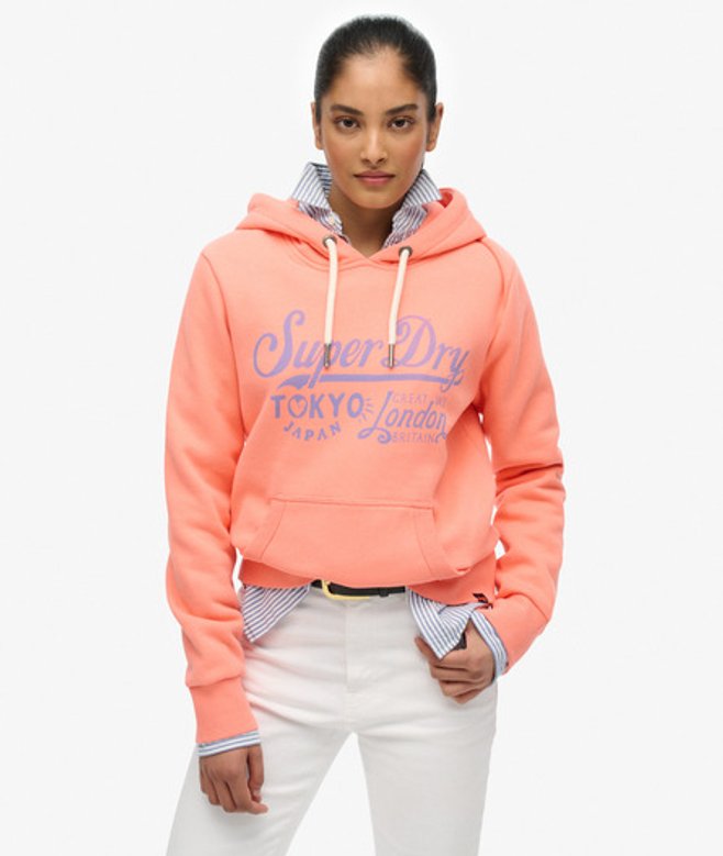 Superdry Tokyo London Hoodie Cream