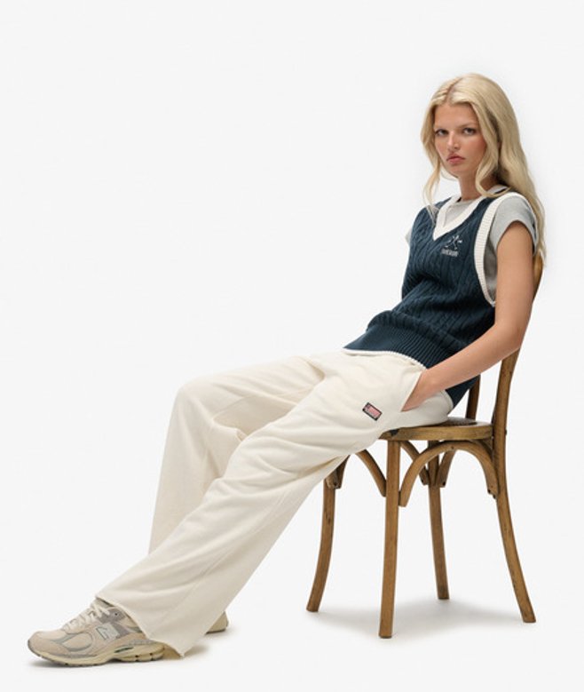 Athletic Essentials Rechte Joggingbroek White Grootte: 44 afbeelding