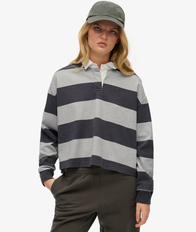 Athletic Essentials Rugbyshirt met Strepen