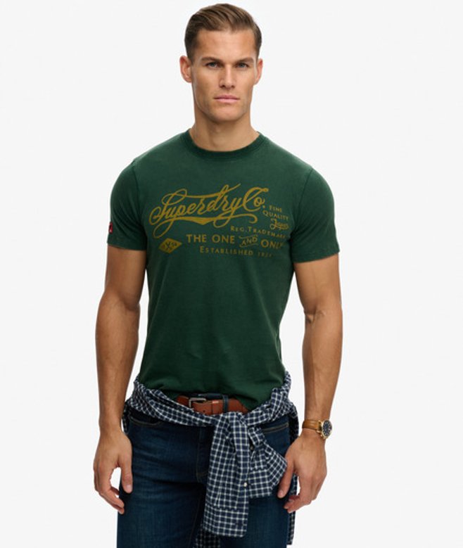 Industry Worker Relaxed T-shirt Green Grootte: M afbeelding