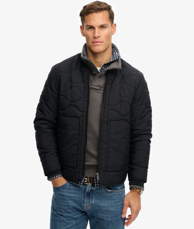 Military Liner Jas Black Grootte: L afbeelding