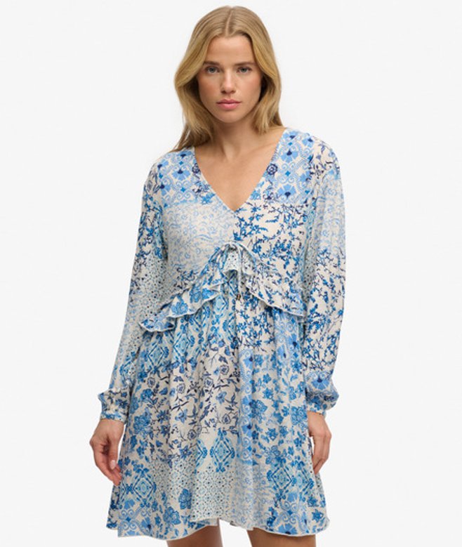 Geweven Gelaagde Mini-jurk Grootte: 38 afbeelding