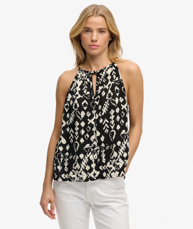 Beach Cami Top Black Grootte: 44 afbeelding