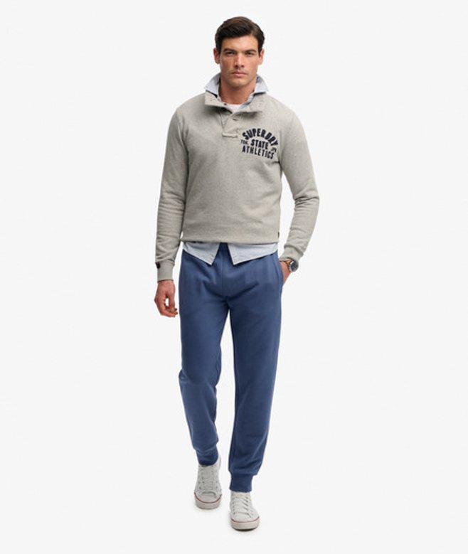 Superdry Essential Logo Half Brushed Joggingbroek Blue