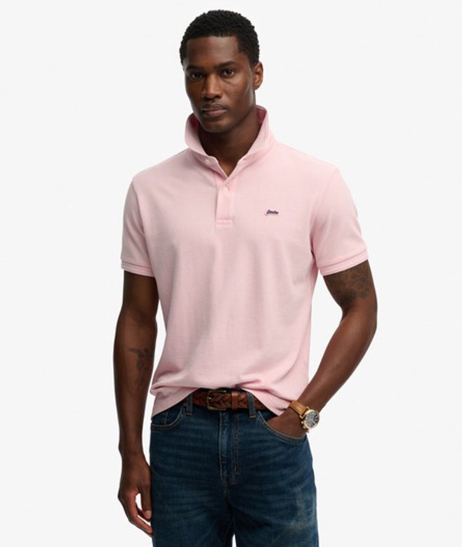 Superdry Klassiek Piqué Poloshirt Pink
