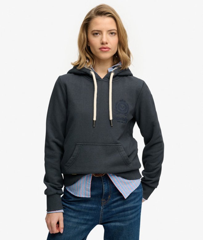 Superdry Finest Goods Relaxed Hoodie Blauw