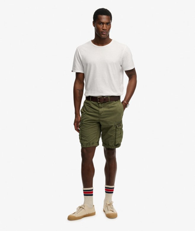 Superdry & Co Men's Parachute Light Shorts Green / Chive Green