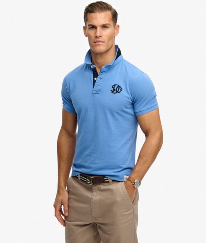 Superdry Piqu&eacute; Monogram Poloshirt