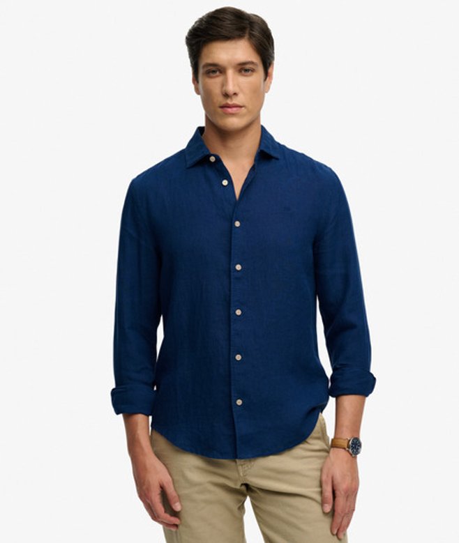 Riviera Linnen Overhemd met Lange Mouwen