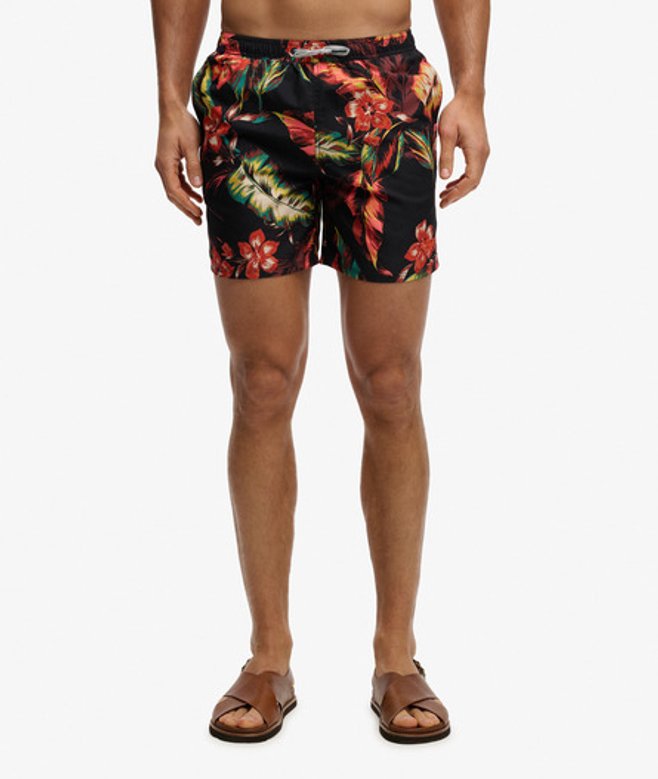 Hawaiian Print 16-inch Zwemshorts