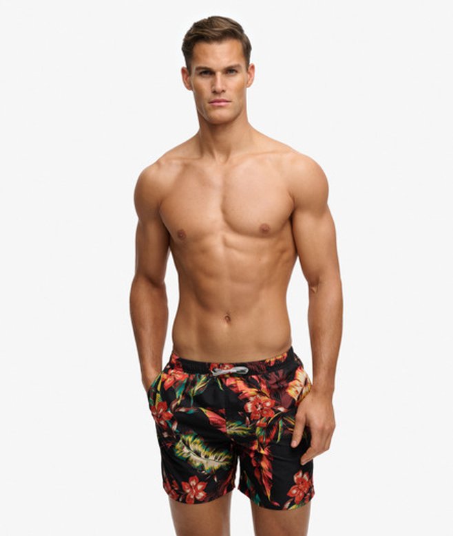 Hawaiian Print 16-inch Zwemshorts