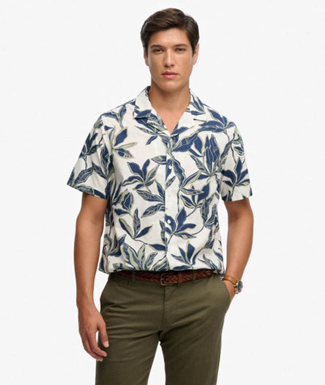 Cabana Poolside Overhemd met Korte Mouwen