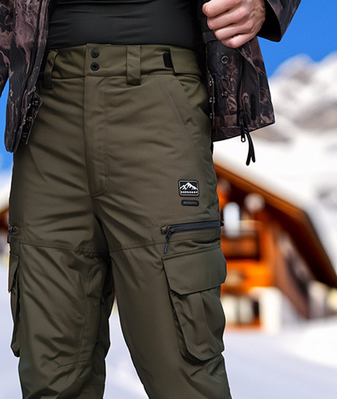 Superdry Men's Ultimate Freestyle Ski Pants Green / Surplus Goods Olive Green