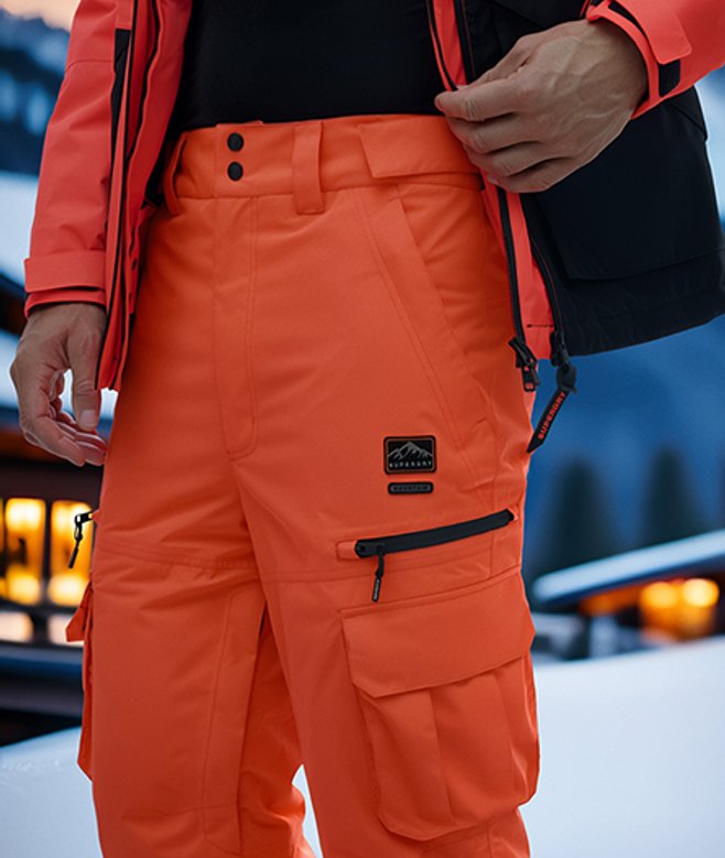 Superdry Men's Ultimate Freestyle Ski Pants Coral / Volcanic Coral