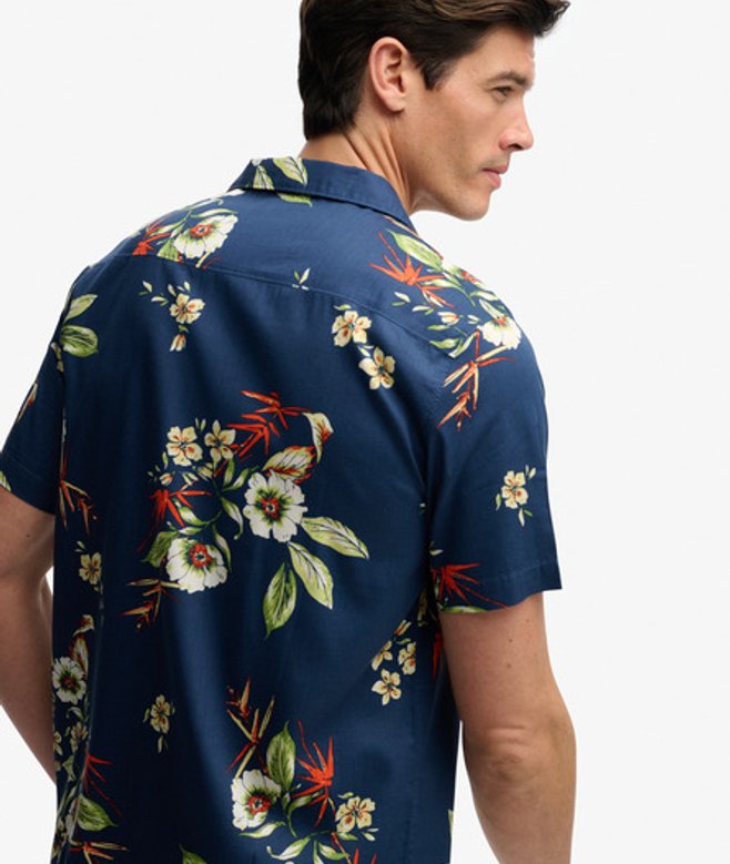 Hawaiian Print Overhemd met Korte Mouwen