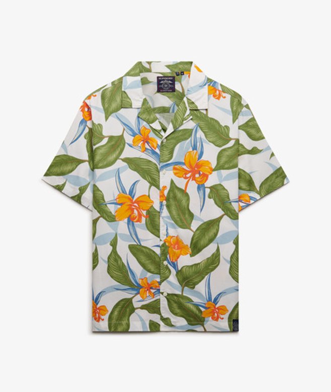 Hawaiian Print Overhemd met Korte Mouwen