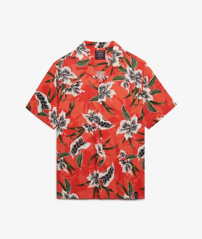 Hawaiian Print Overhemd met Korte Mouwen