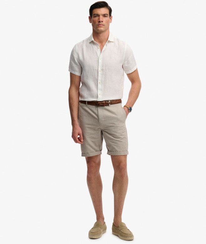 Premium Gestructureerde Chino Shorts