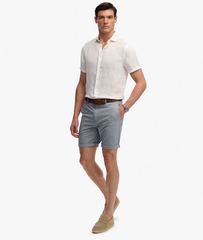 Premium Gestructureerde Chino Shorts