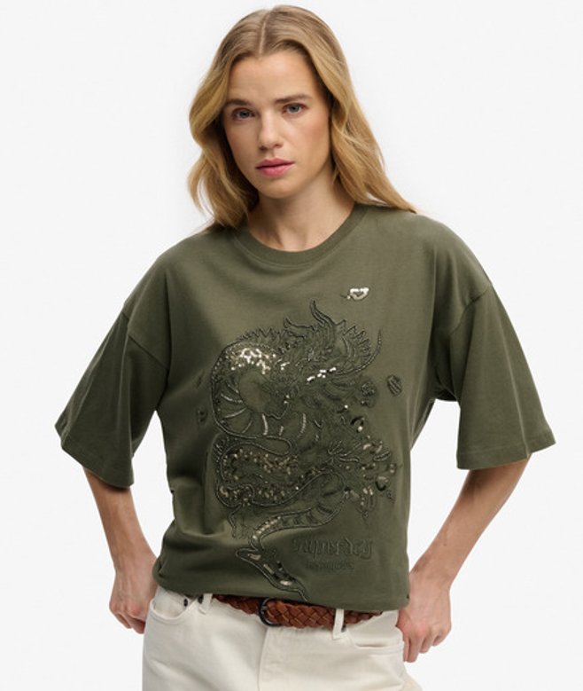 Tattoo Versierd Oversized T-shirt