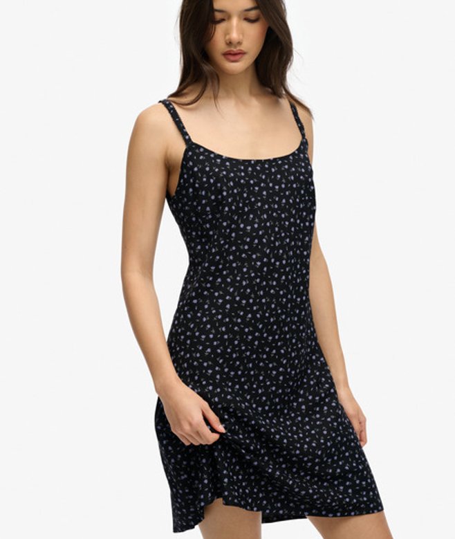 Geprinte Cami Minijurk