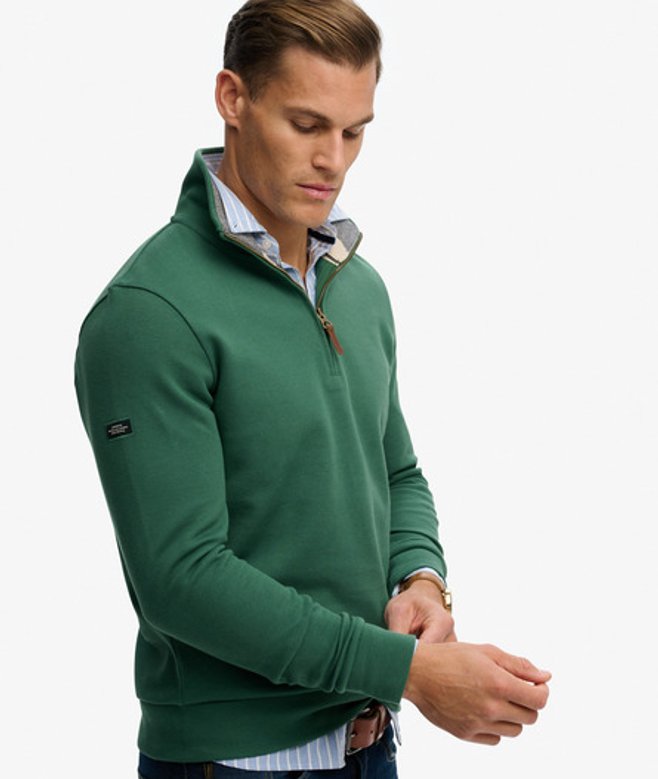 Essential Pique Halve Rits