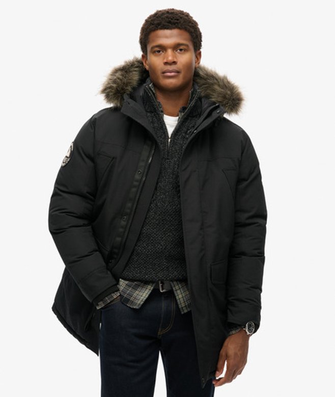 Everest Parka Jas Met Imitatiebont