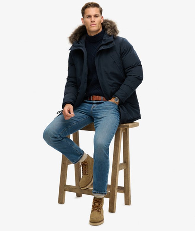 Everest Parka Jas Met Imitatiebont