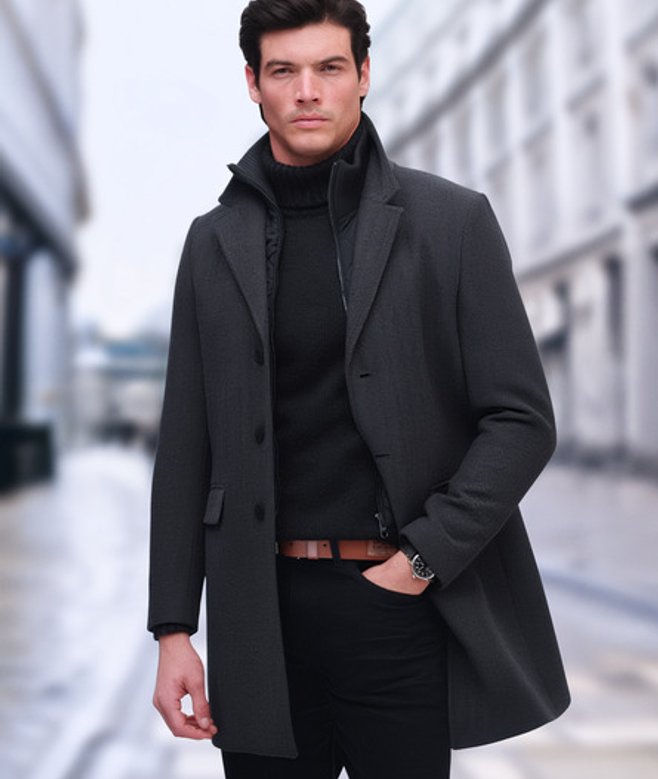 Tailored Two-in-one Stadsjas