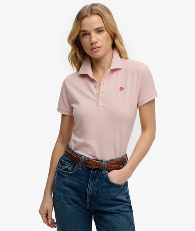 Superdry Heritage Slim Fit Poloshirt Pink