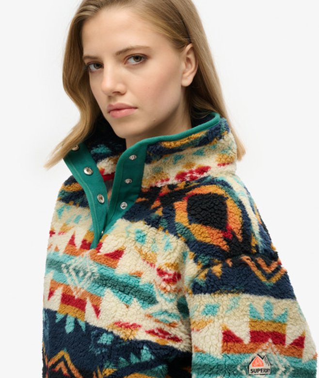 Super Zachte Teddy Fleece met Print