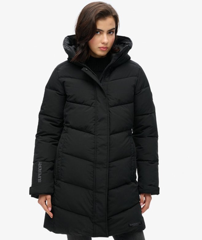 City Chevron Gewatteerde Parka