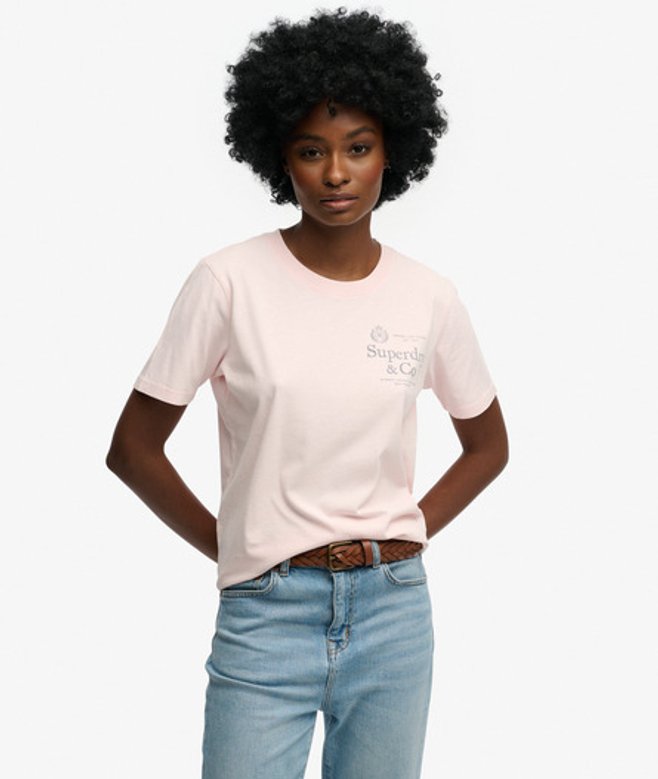 T shirt femme Superdry Luxe Casual - vue 3