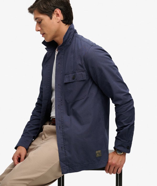 Military Overhemd met Lange Mouwen