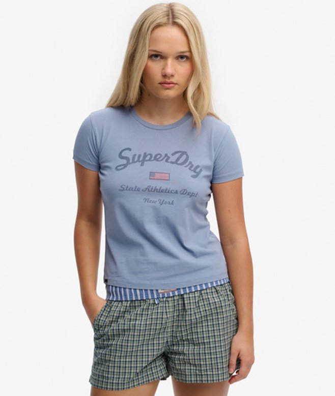 Athletic Essentials Aansluitend T-shirt met Print