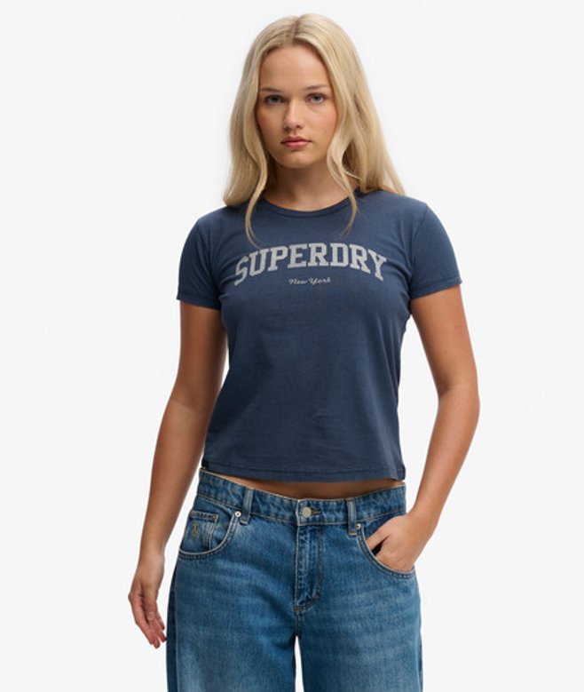 Athletic Essentials Aansluitend T-shirt met Print