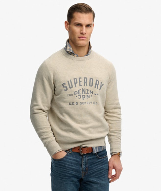 The Merchant Store Vintage Print Sweatshirt
