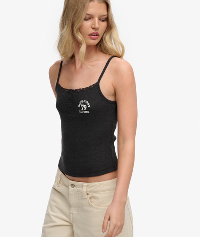Athletic Essentials Hemdje met Knopen en Borduursel