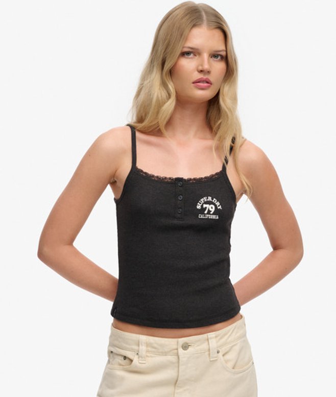 Athletic Essentials Hemdje met Knopen en Borduursel