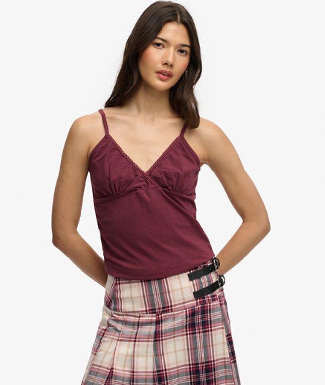 Athletic Essentials V-hals Tanktop met Kant