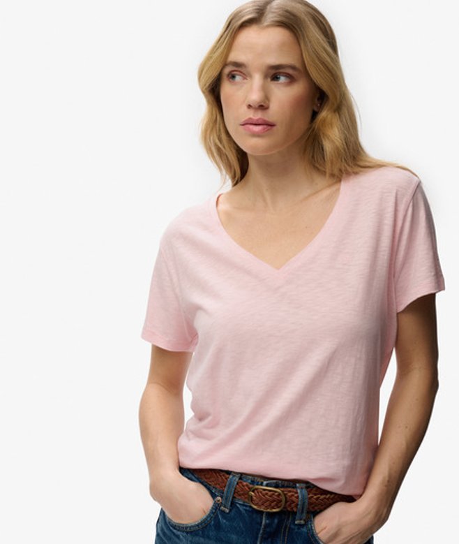 Studios Slub T-shirt met Borduursel
