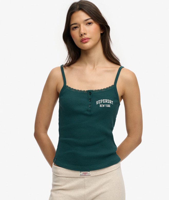 Athletic Essentials Hemdje met Knopen en Borduursel