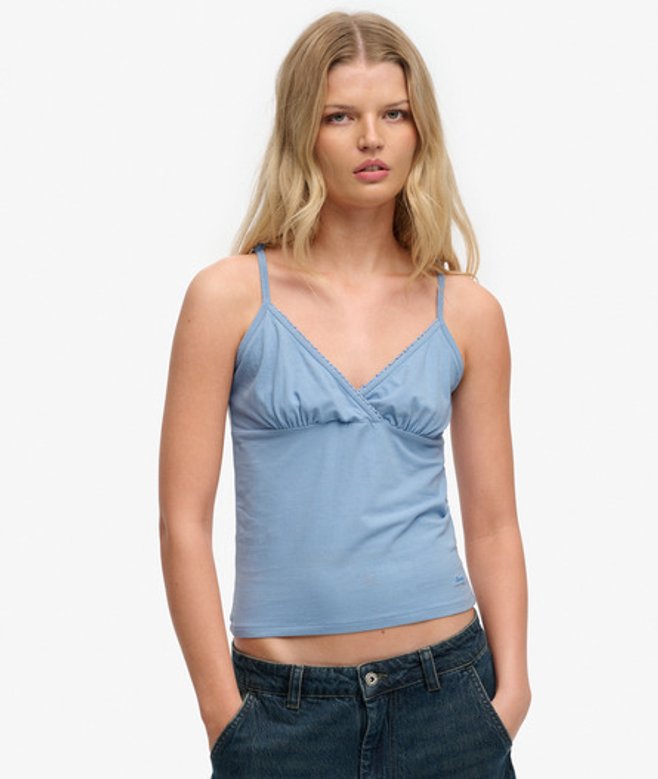 Athletic Essentials V-hals Tanktop met Kant