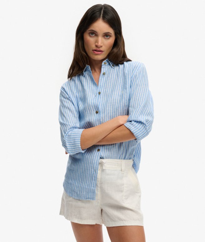 Premium Linnen Slim Overhemd