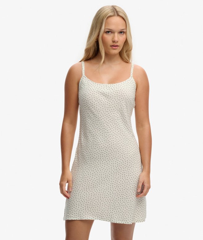 Geprinte Cami Minijurk