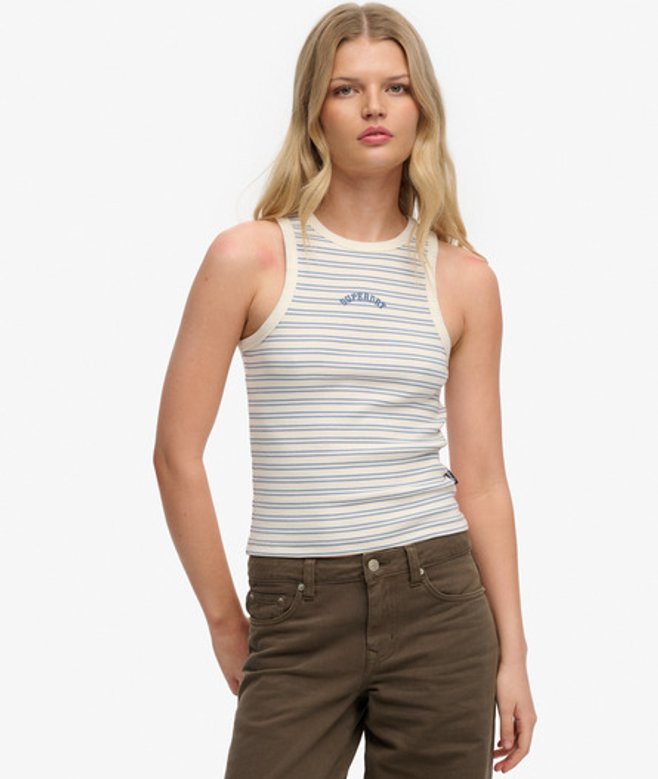 Essential Logo Strapless Racer Tanktop