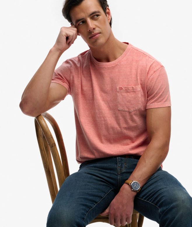 Classic Cotton Linen Pocket T-shirt Relaxed Pasvorm