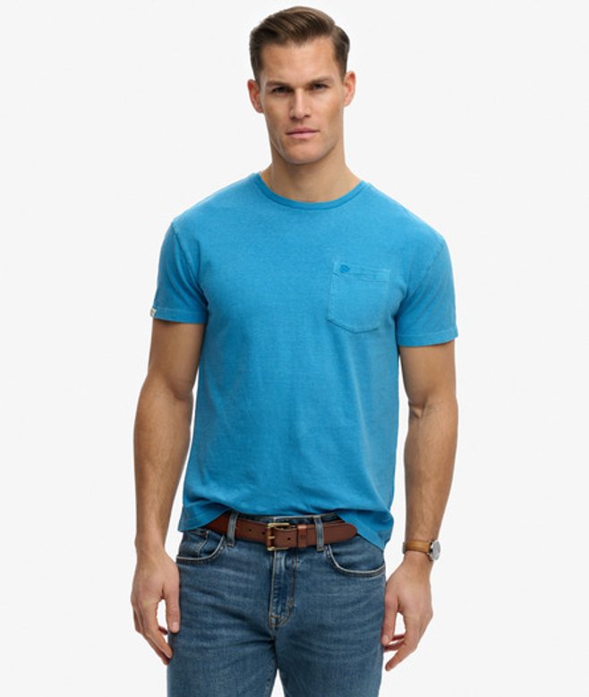 Klassiek Katoenen Linnen T-shirt met Zak