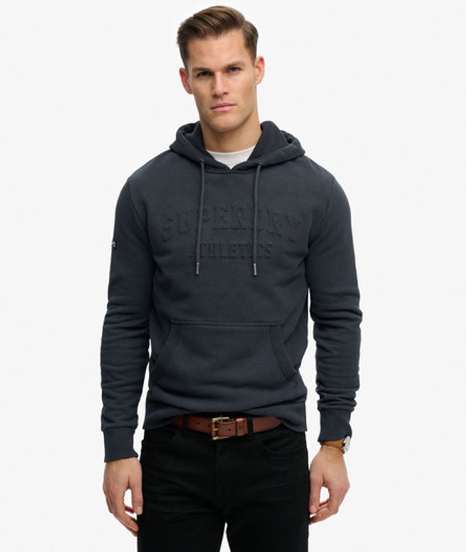 Athletic Embossed Relaxed Hoodie